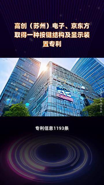 京东方Ａ获得实用新型专利授权：“一种显示模组和显示装置”