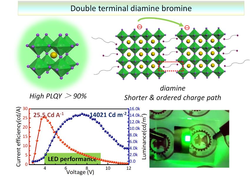 我国科研团队在钙钛矿发光二极管领域取得新进展