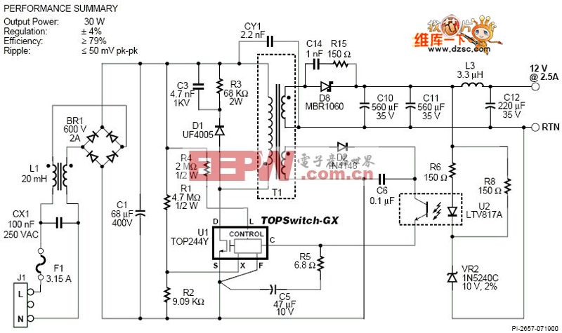 拓邦股份获得实用新型专利授权：“一种开关电源电路及电子设备”