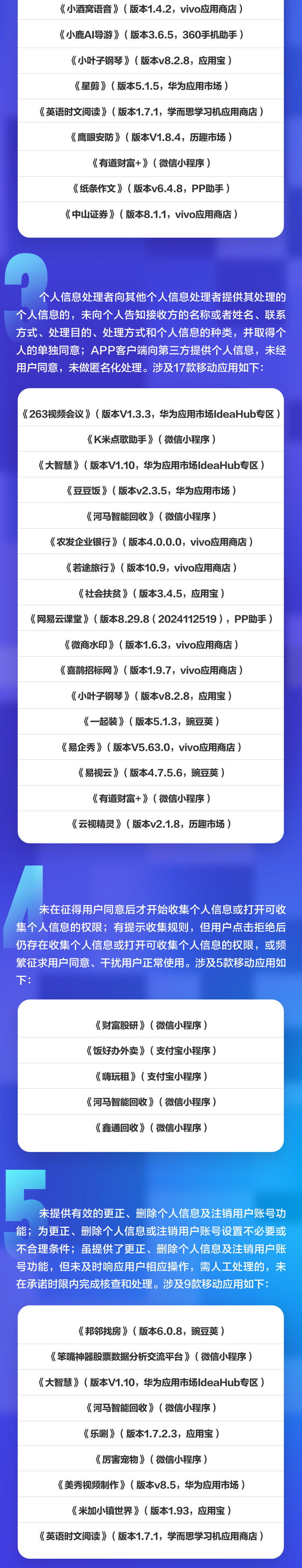 国家计算机病毒应急处理中心检测发现71款违法违规收集使用个人信息的移动应用